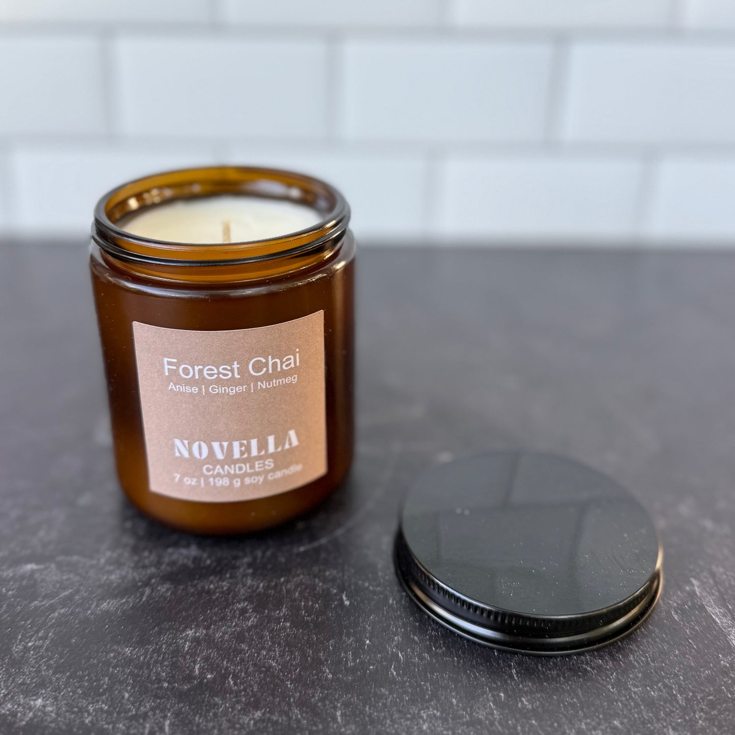 Forest Chai Amber Jar Candle