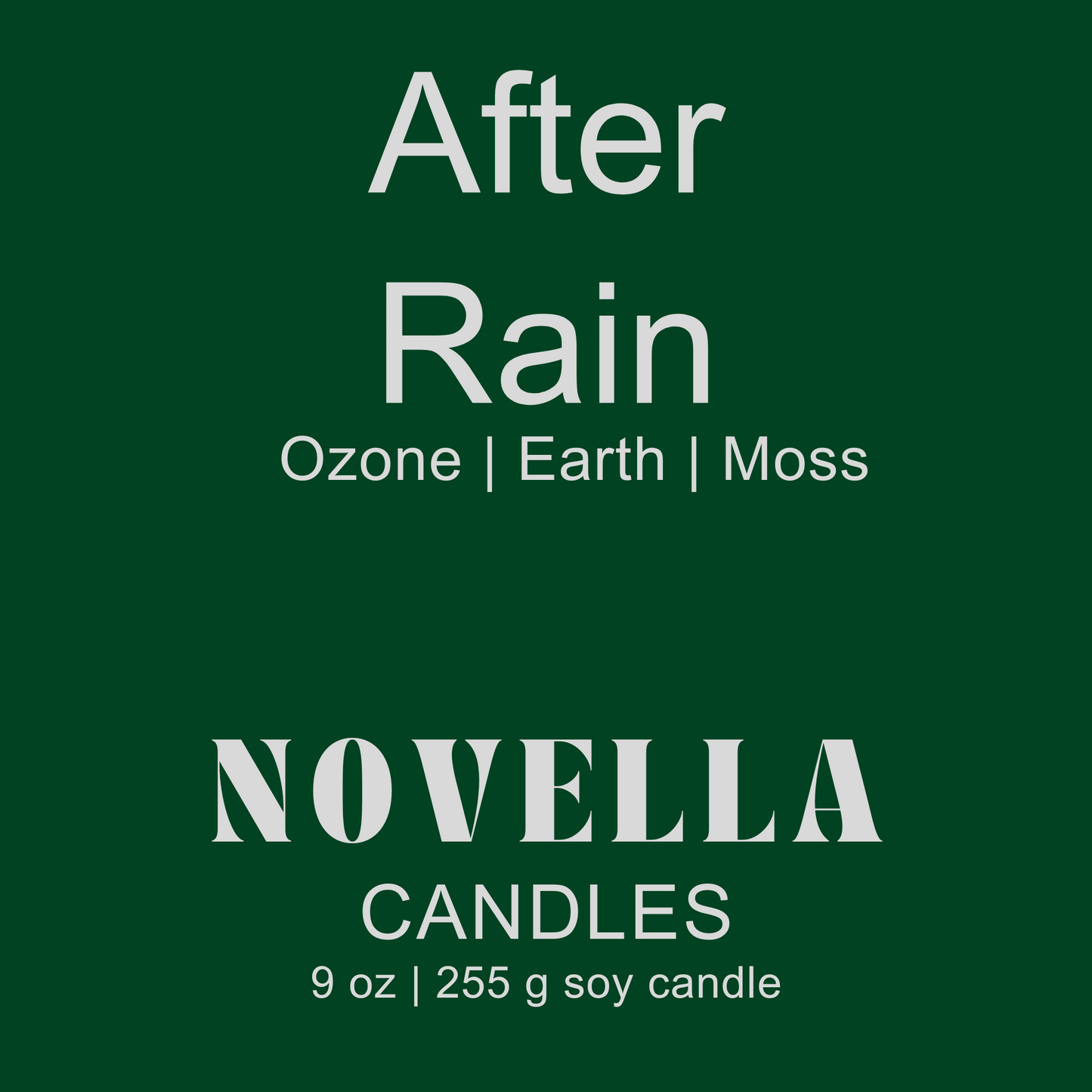 After Rain Recycled Glass Candle