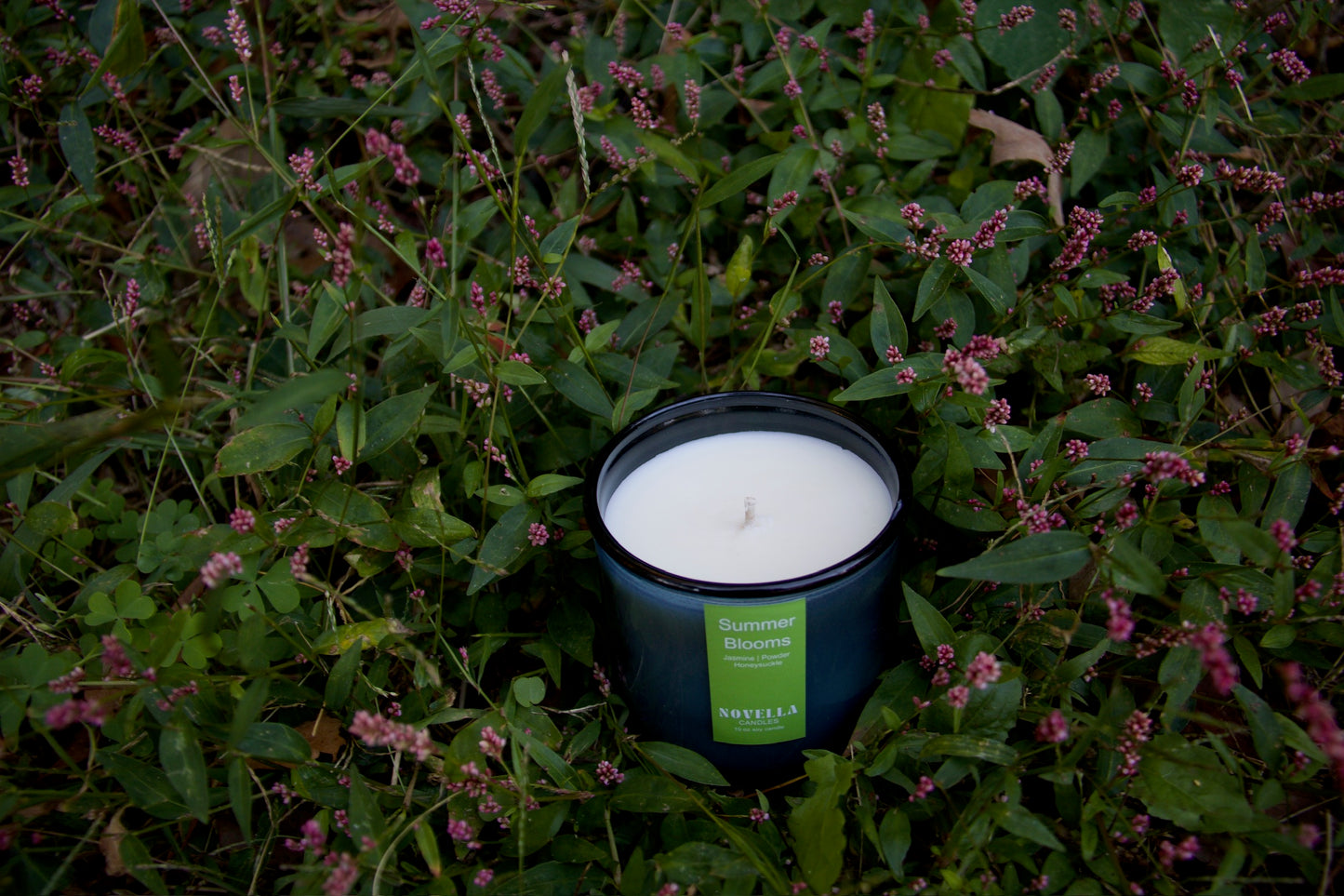 Jasmine & Honeysuckle Recycled Glass Candle