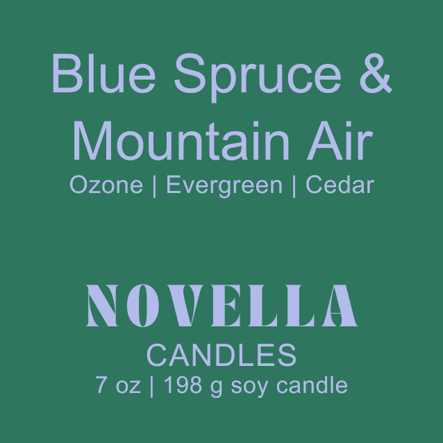 Blue Spruce & Mountain Air Amber Jar Candle