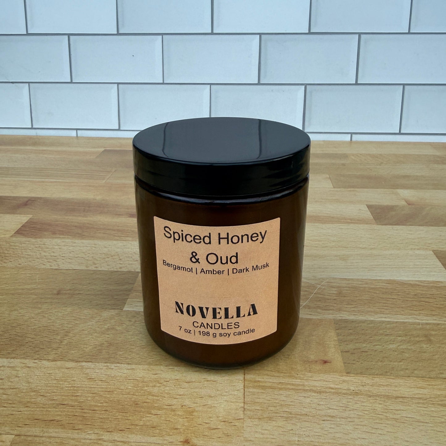 Spiced Honey & Oud Amber Jar Candle