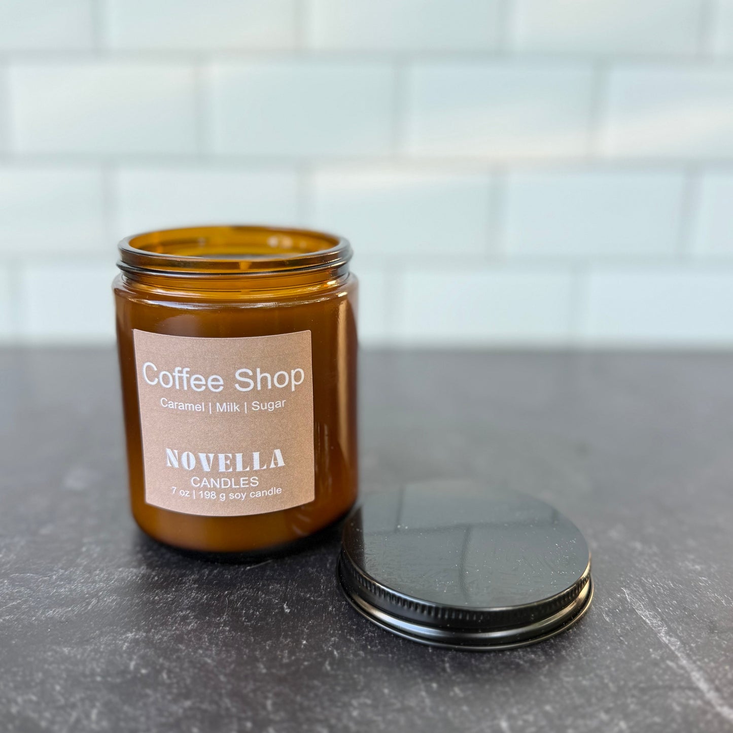 Coffee Shop Amber Jar Candle