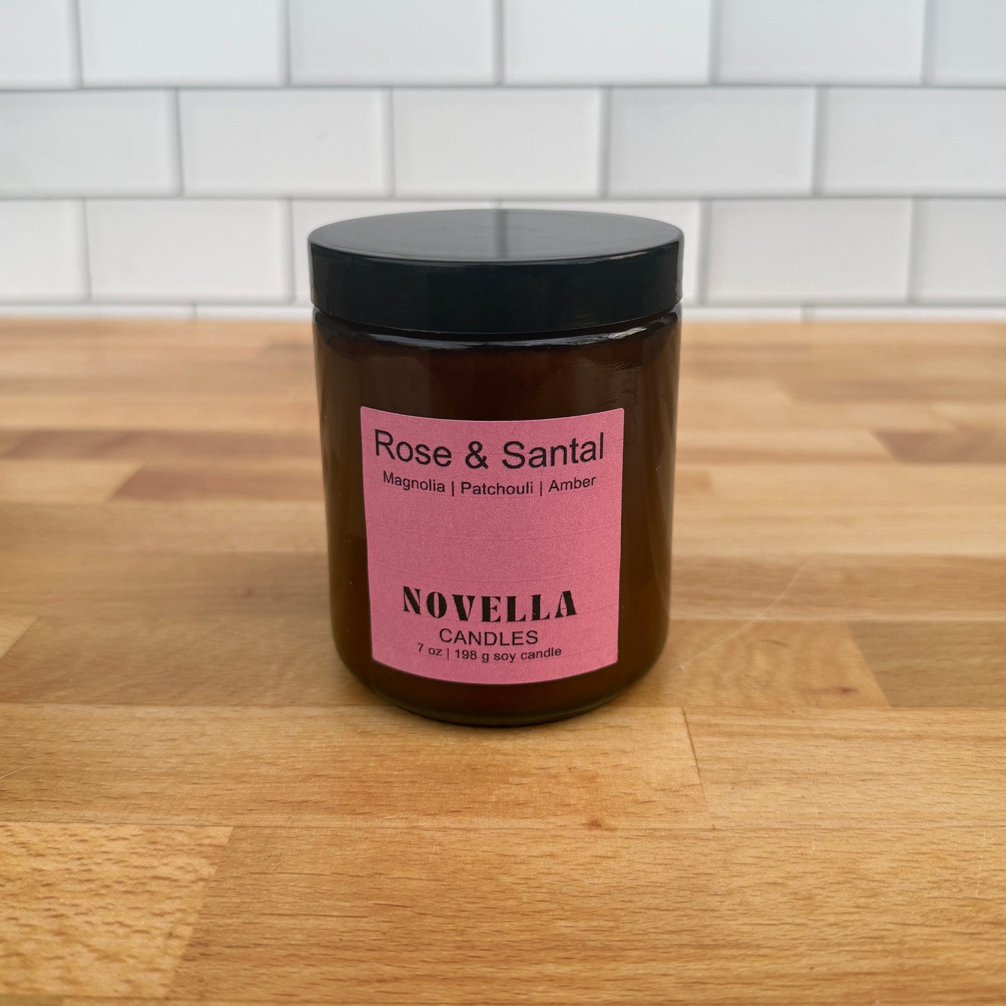 Rose & Santal Amber Jar Candle