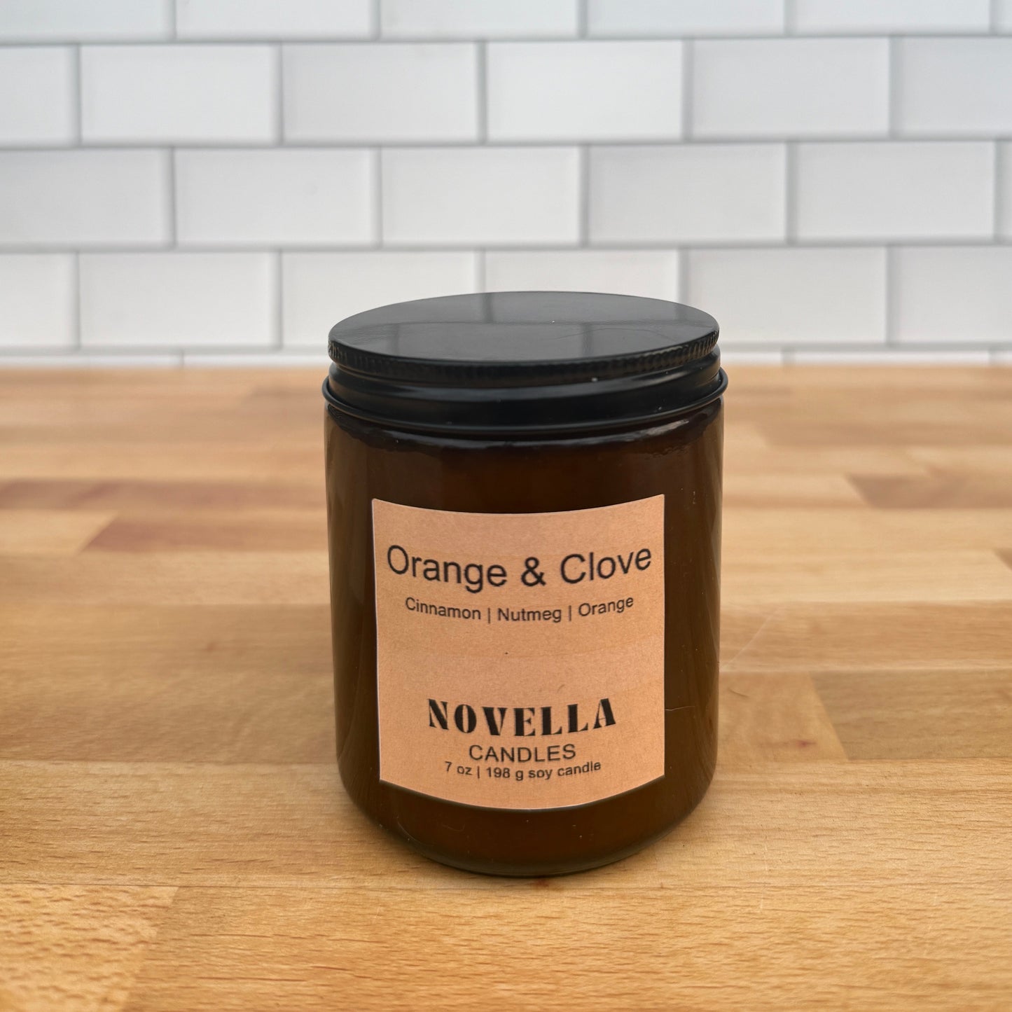 Orange & Clove Amber Jar Candle