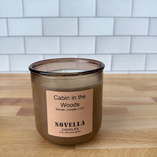 Cabin in the Woods Recycled Glass Candle
