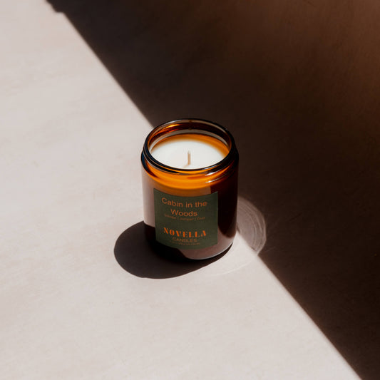 Cabin in the Woods Amber Jar Candle
