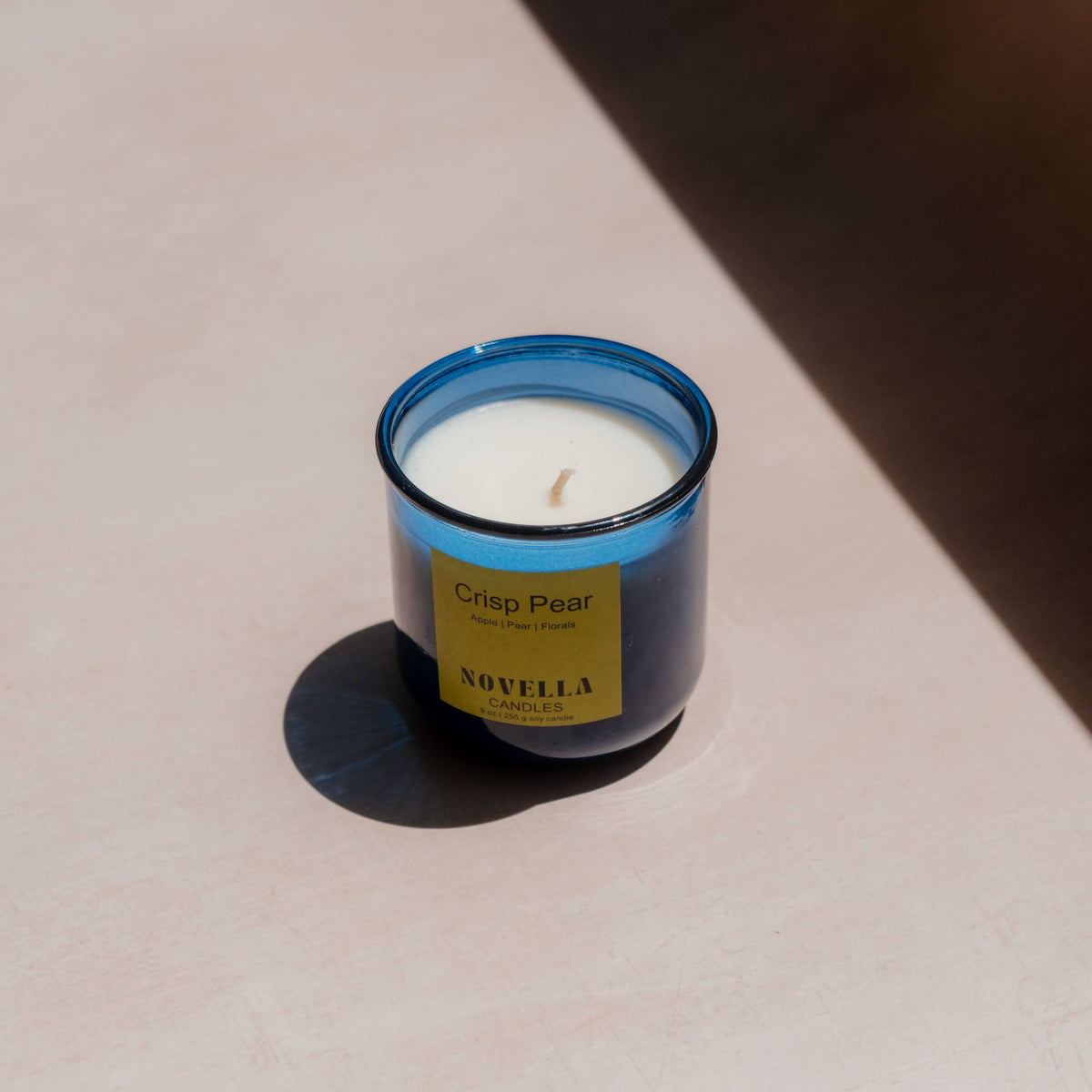 Crisp Pear Recycled Glass Candle