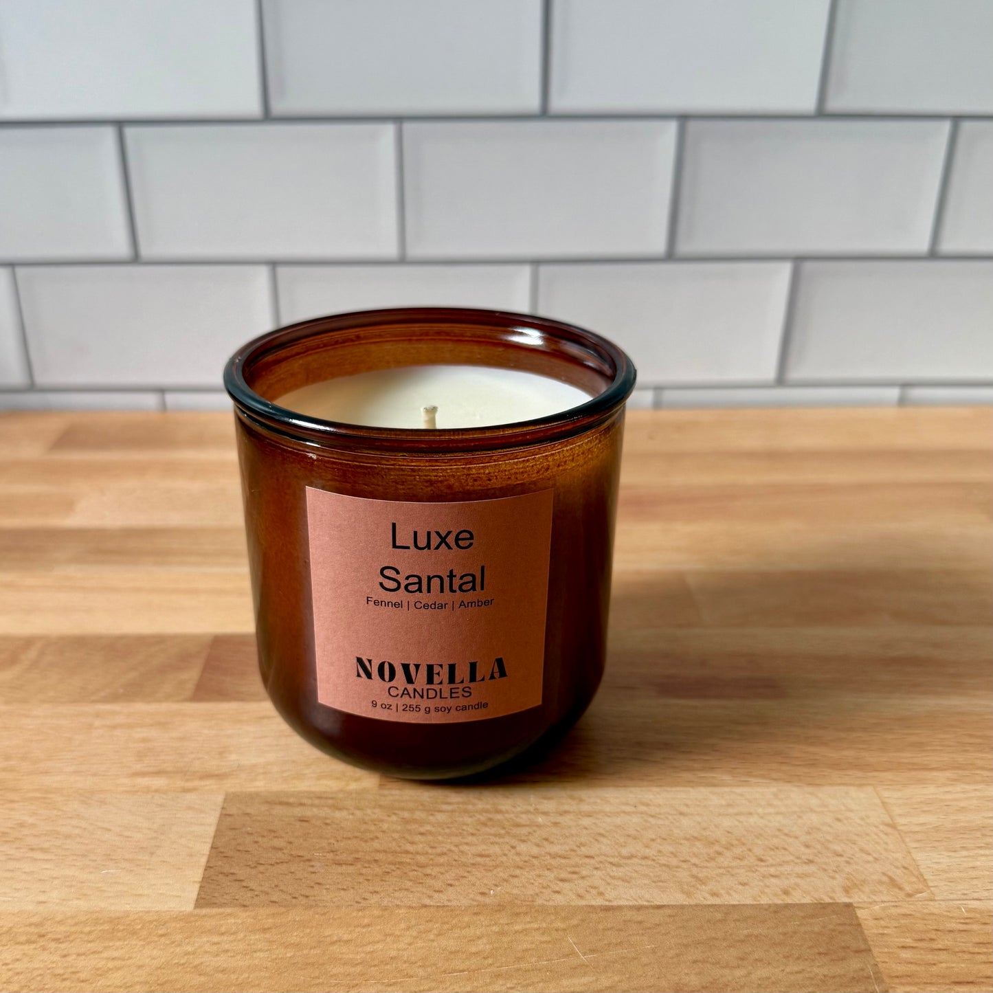 Luxe Santal Recycled Glass Candle
