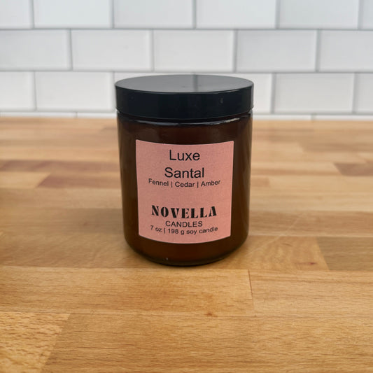 Luxe Santal Amber Jar Candle