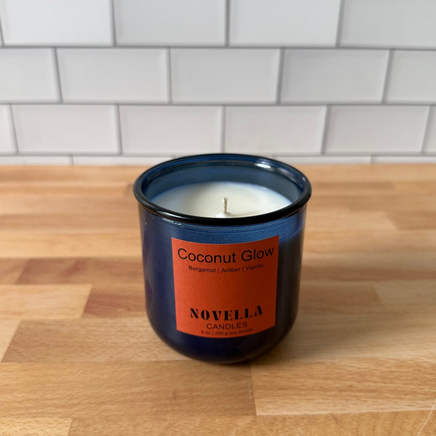 Coconut Glow Recycled Glass Candle