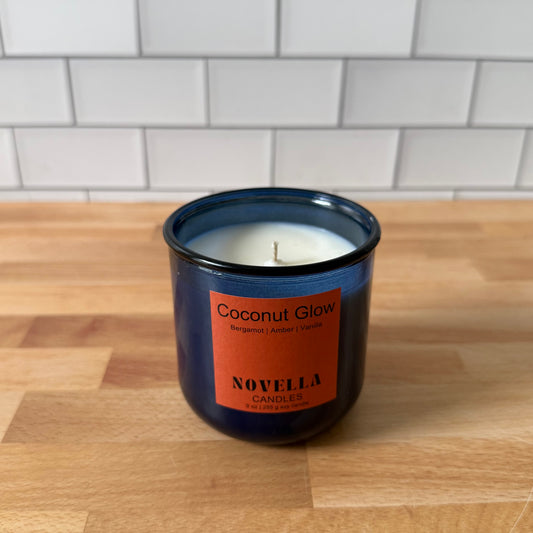 Coconut Glow Recycled Glass Candle