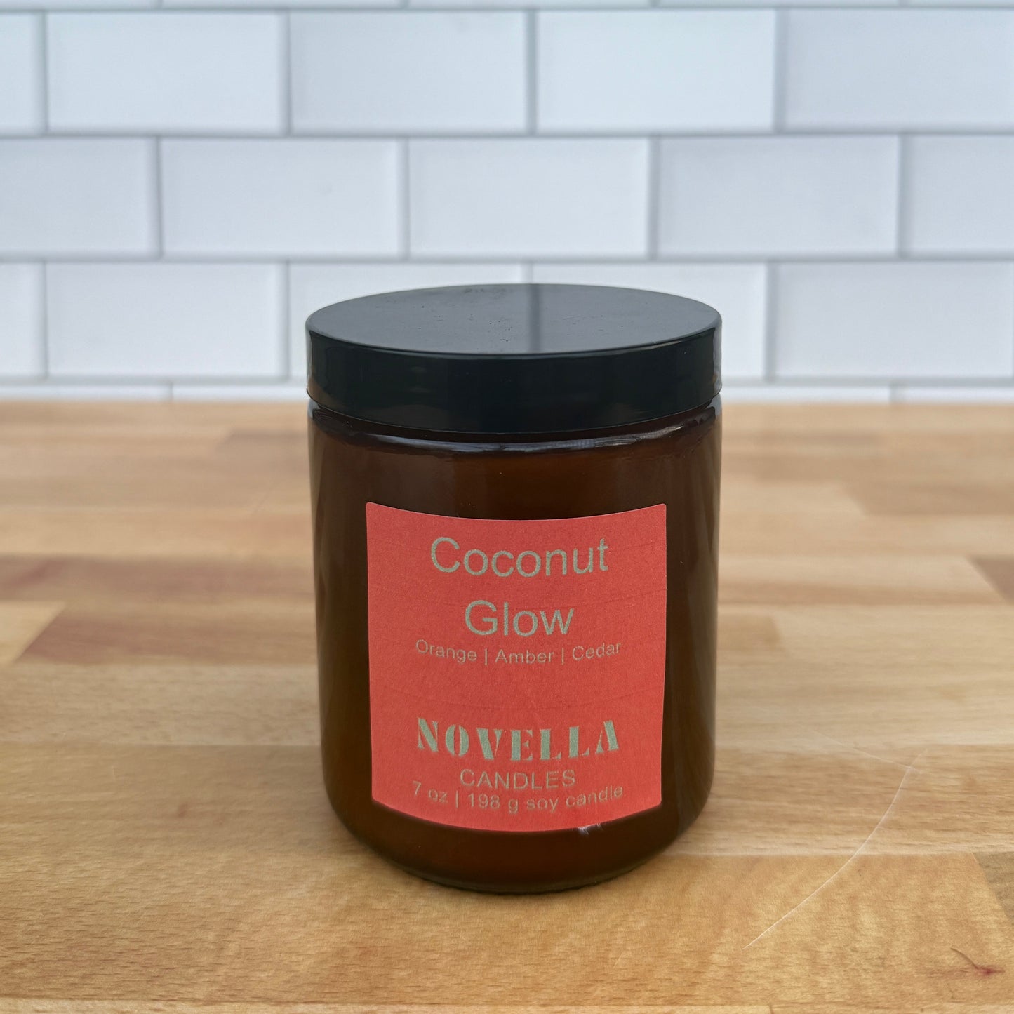 Coconut Glow Amber Jar Candle