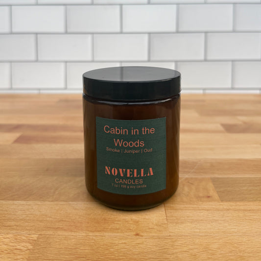 Cabin in the Woods Amber Jar Candle