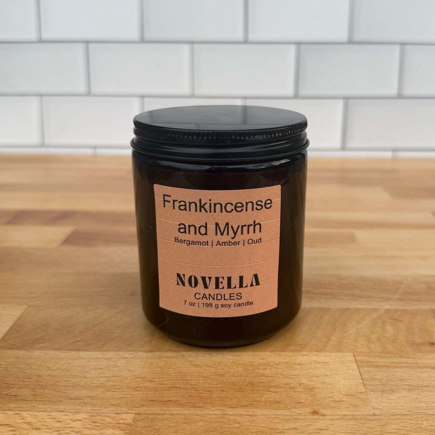 Frankincense & Myrrh Amber Jar Candle