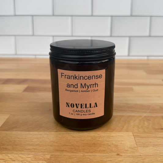 Frankincense & Myrrh Amber Jar Candle
