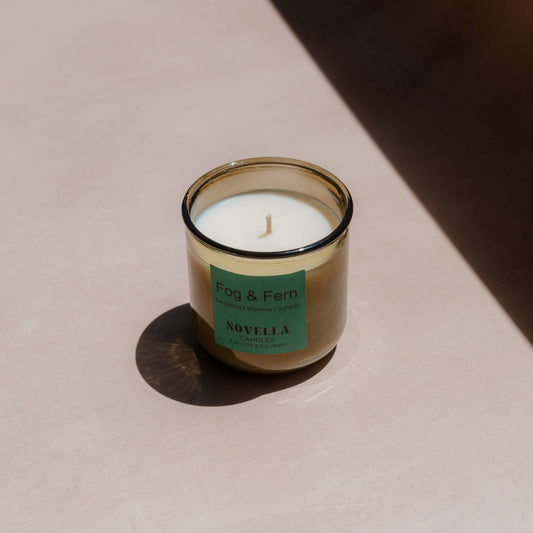 Fog & Fern Recycled Glass Candle