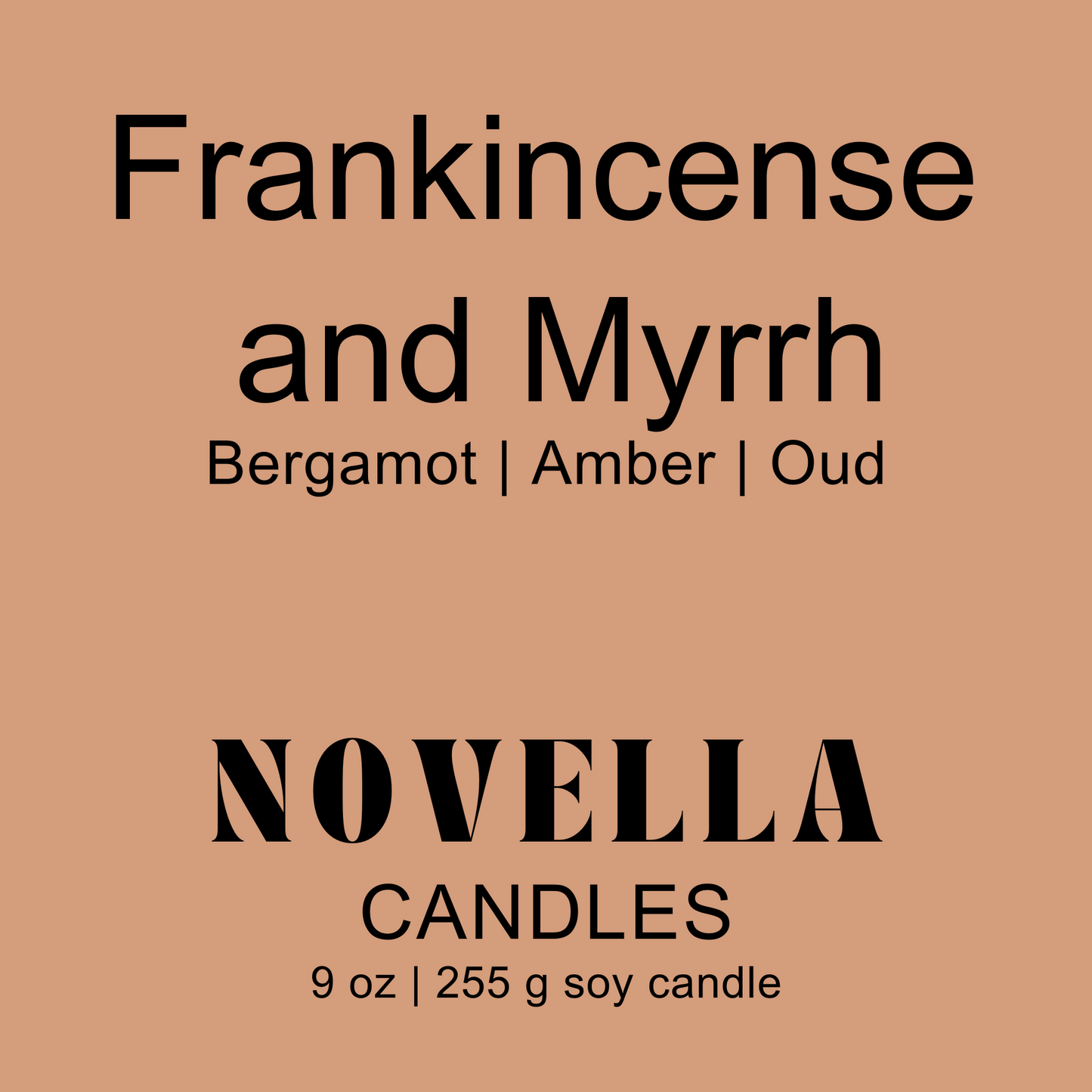 Frankincense and Myrrh Recycled Glass Candle