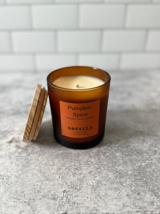 Pumpkin Spice Glass Candle
