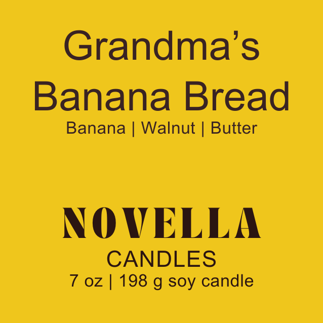 Grandma's Banana Bread Amber Jar Candle