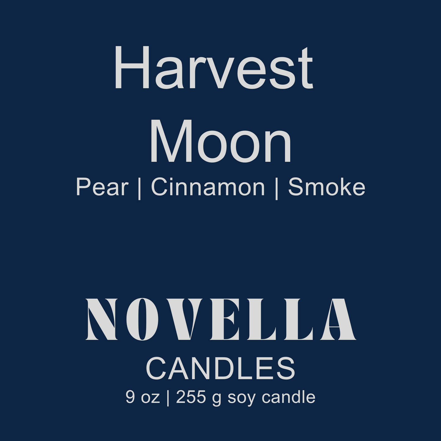 Harveset Moon Recycled Glass Candle