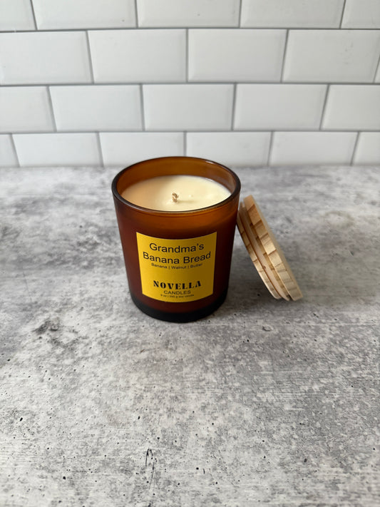 Grandma’s Banana Bread Frosted Brown Candle