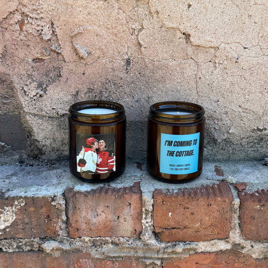 I’m Coming to the Cottage Amber Jar Candle