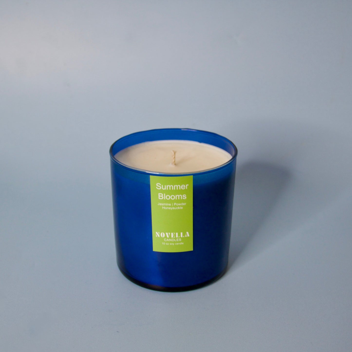 Jasmine & Honeysuckle Blue Tumbler Candle