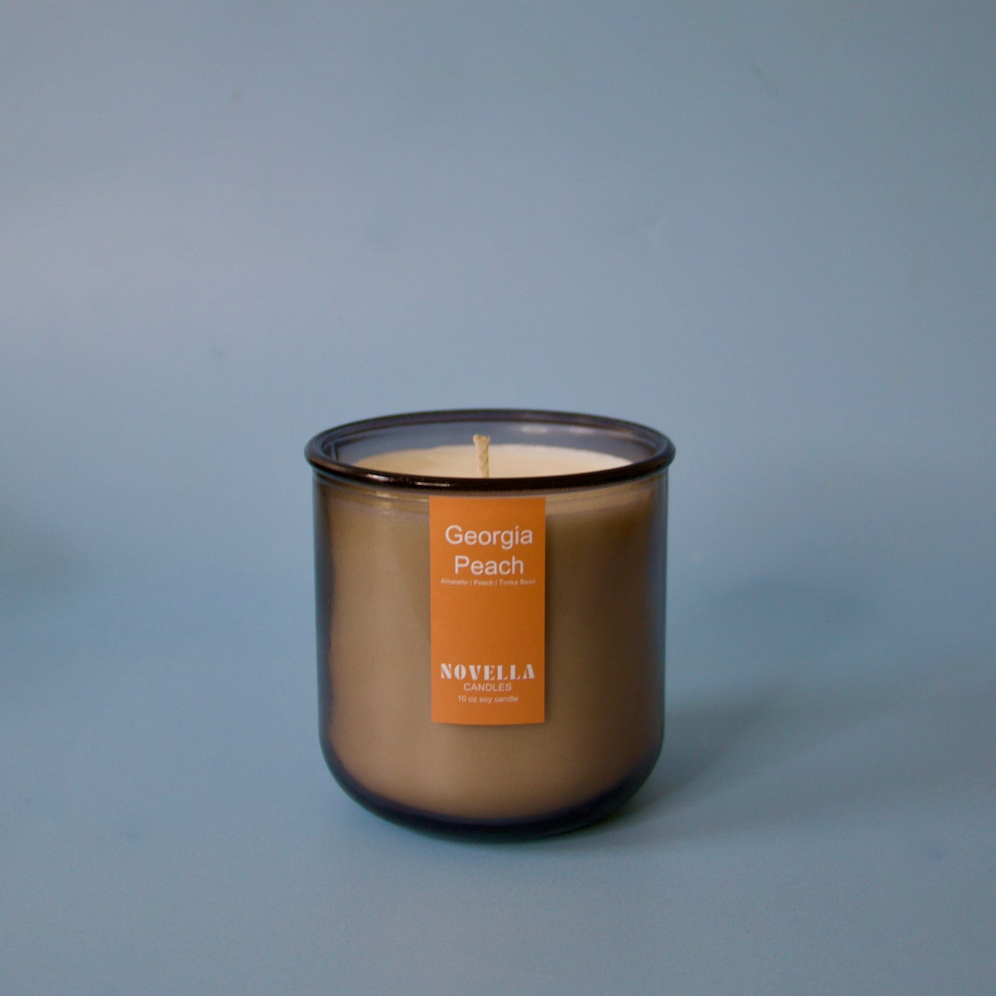 Georgia Peach Recycled Glass Candle