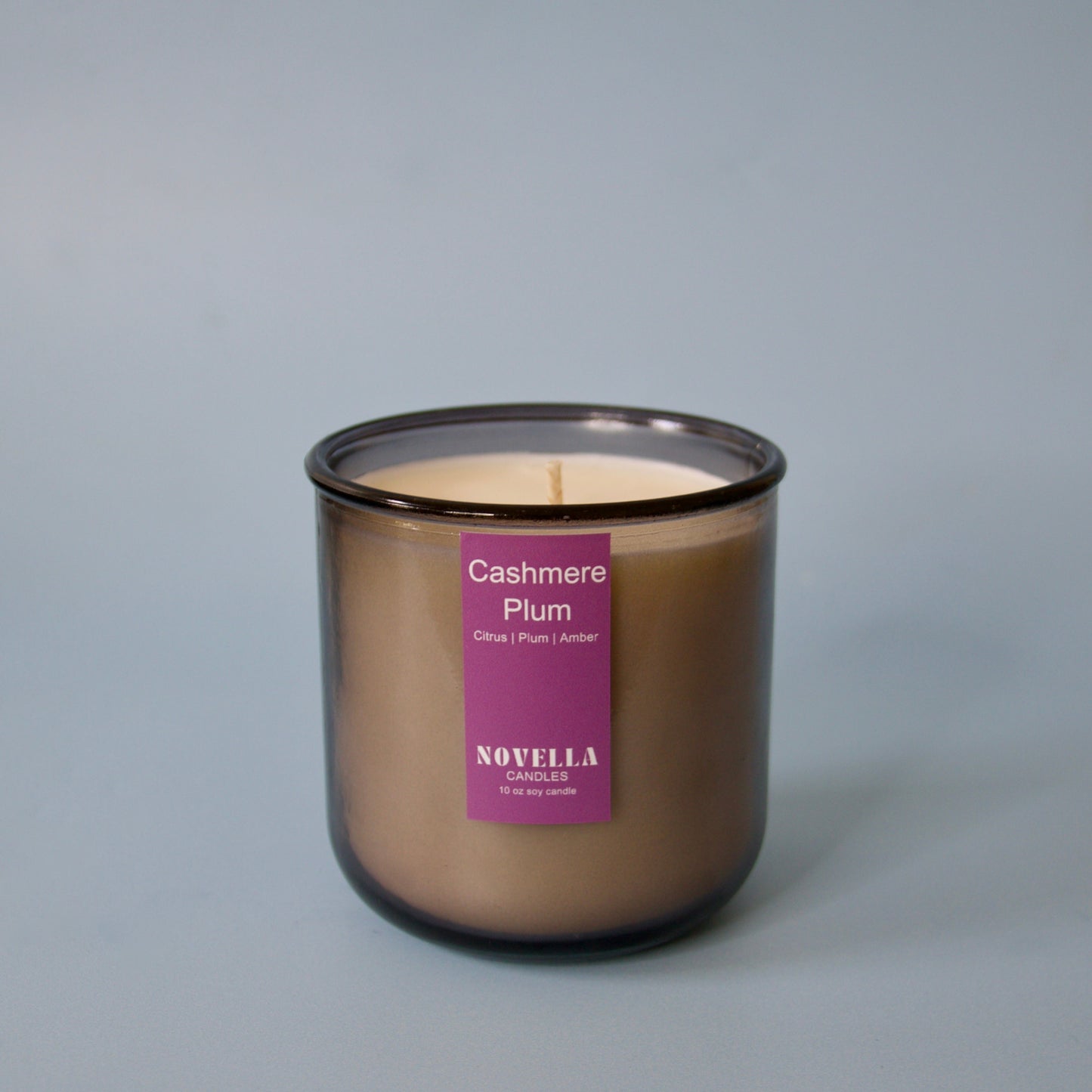 Cashmere Plum Recycled Glass Candle