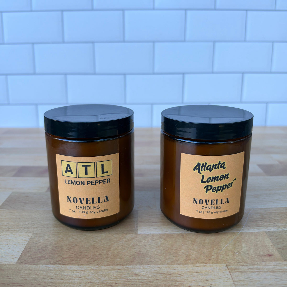 Atlanta Lemon Pepper Amber Jar Candle