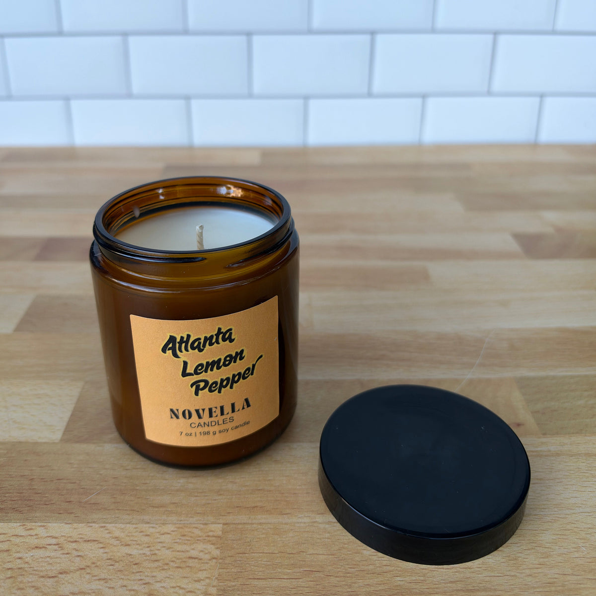 Atlanta Lemon Pepper Amber Jar Candle