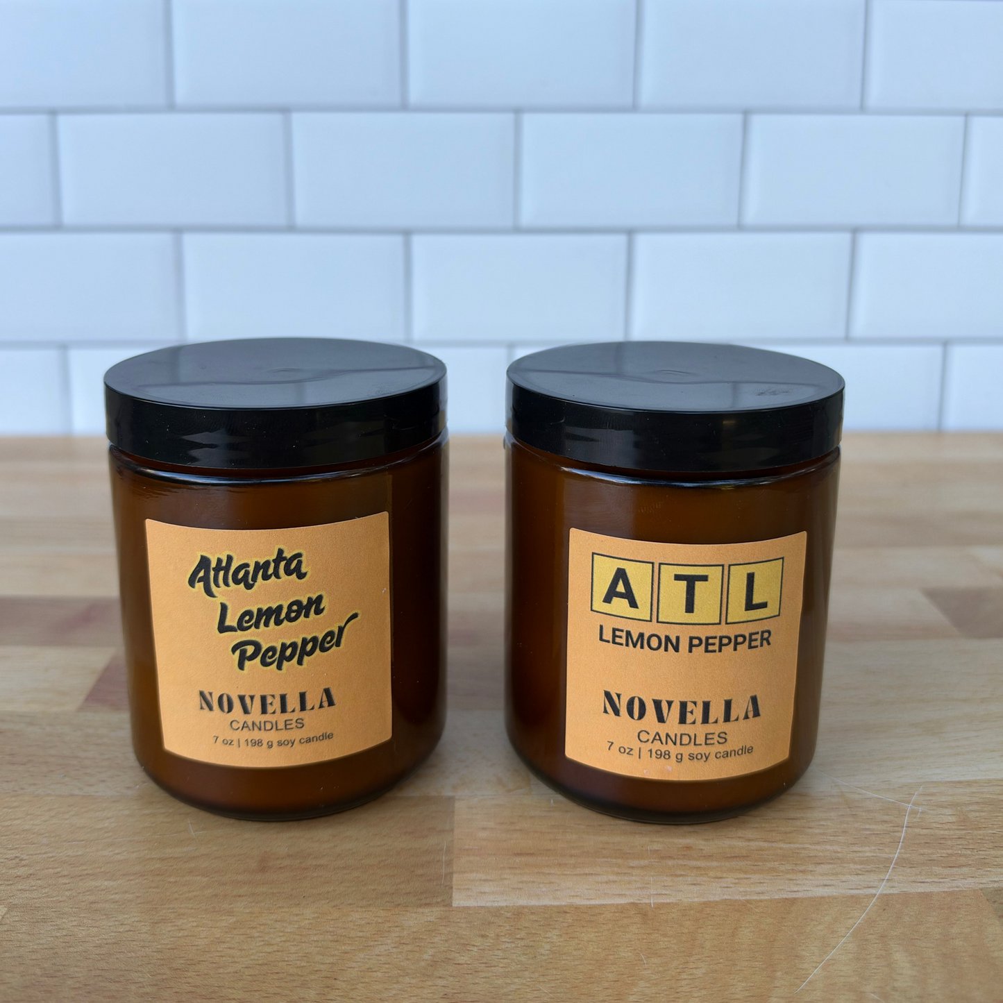 Atlanta Lemon Pepper Amber Jar Candle
