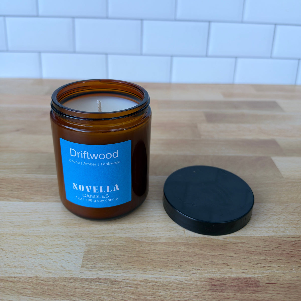 Driftwood Amber Jar Candle