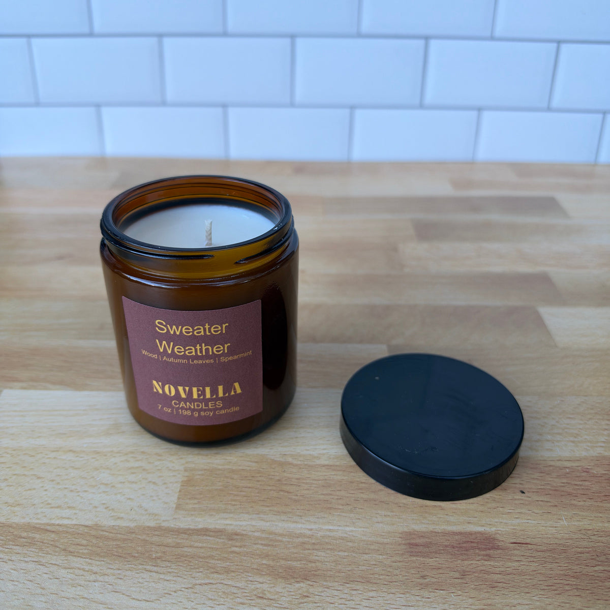 Sweater Weather Amber Jar Candle