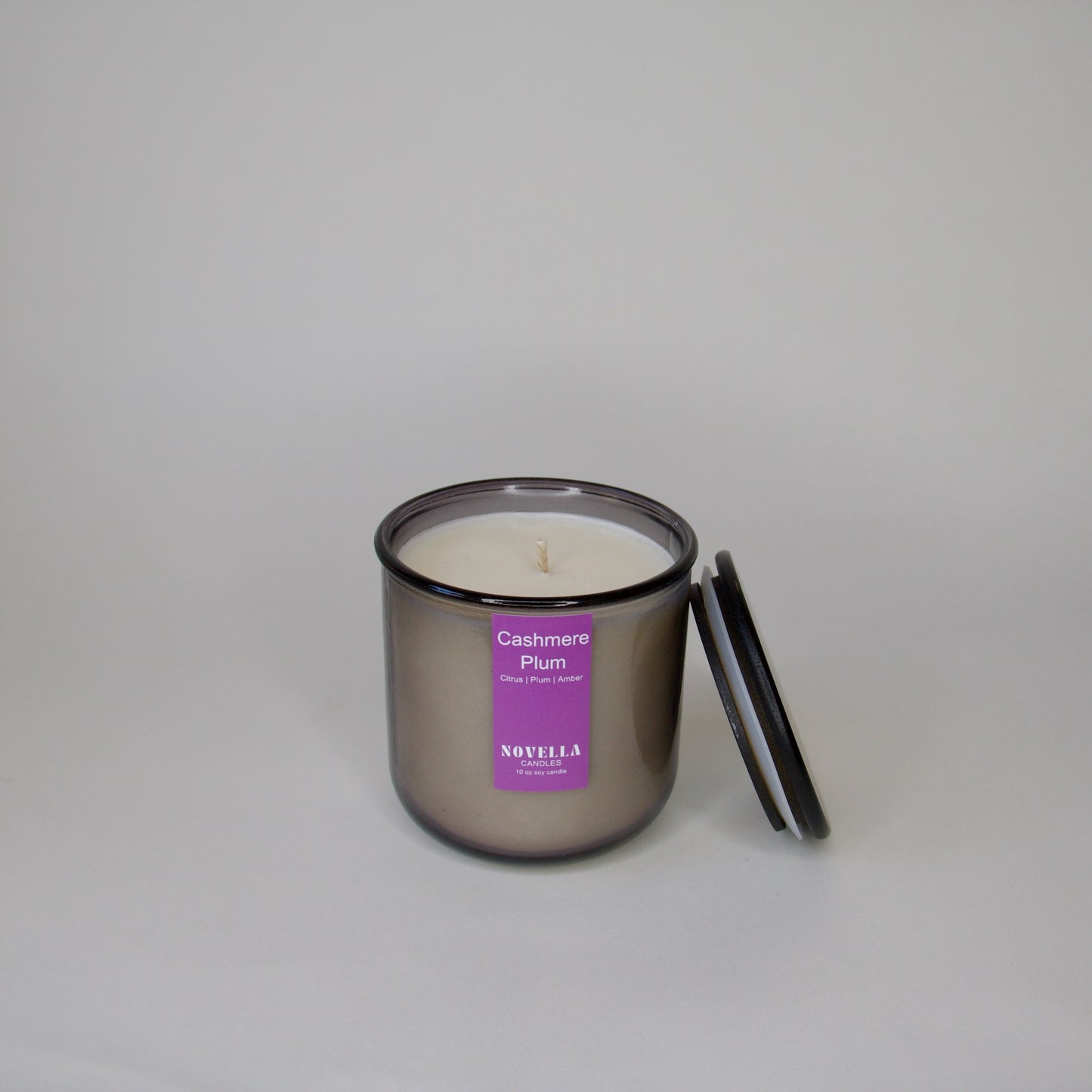 Cashmere Plum Recycled Glass Candle