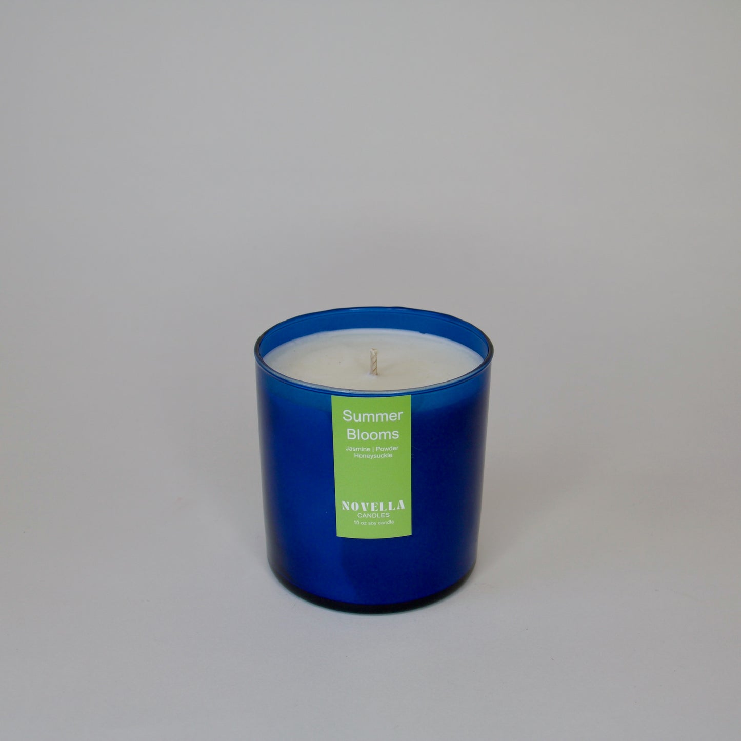 Jasmine & Honeysuckle Blue Tumbler Candle