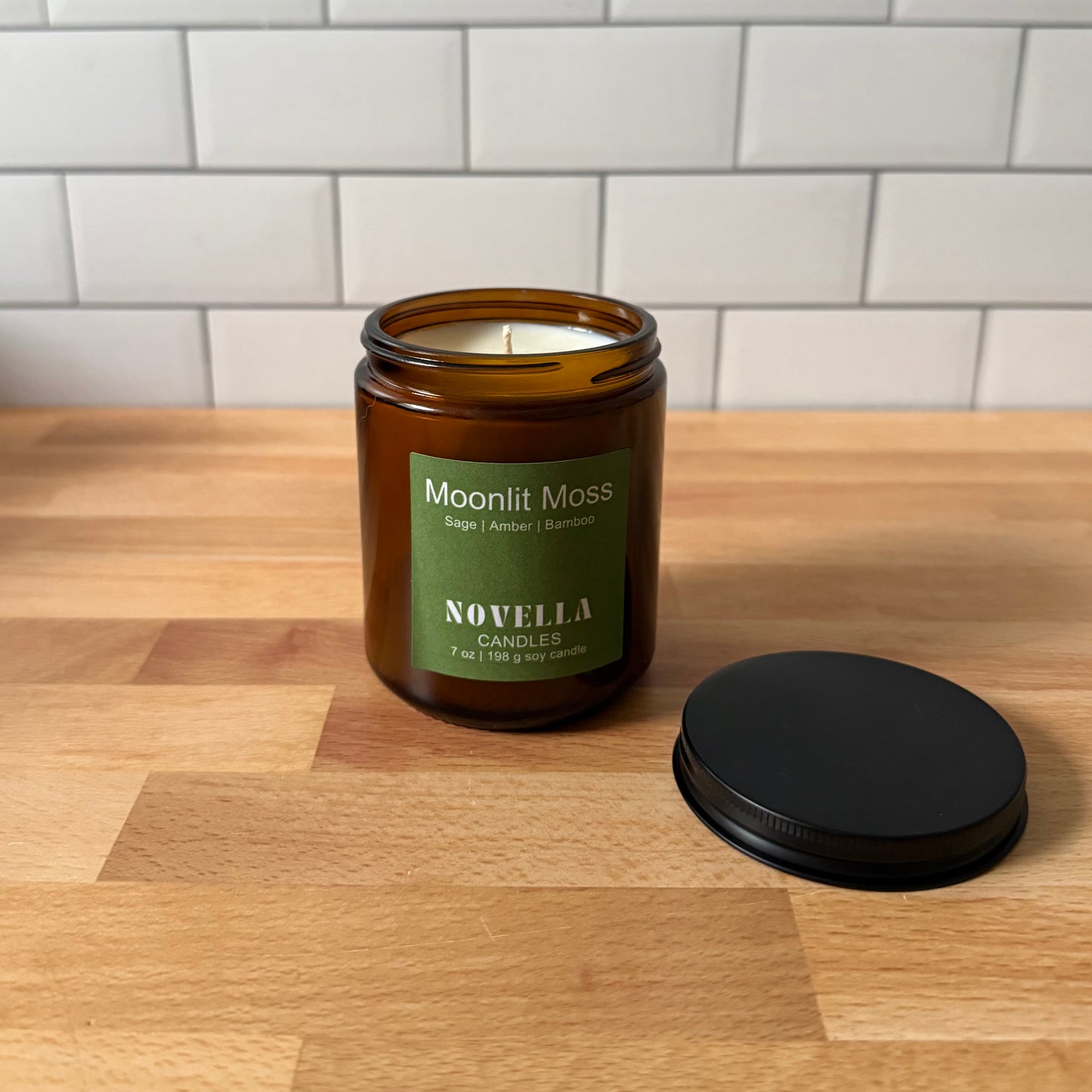 Moonlit Moss Amber Jar Candle