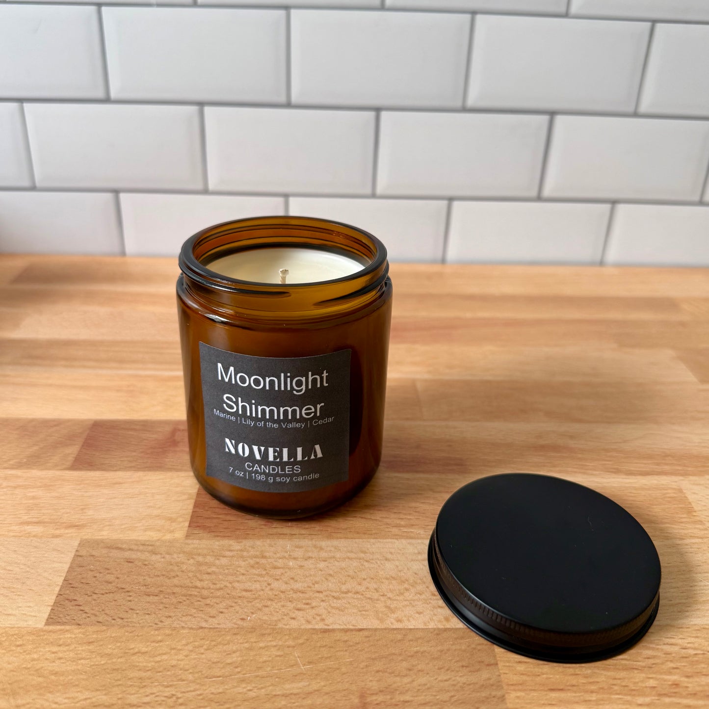 Moonlight Shimmer Amber Jar Candle
