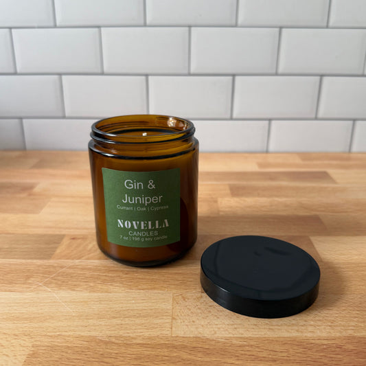 Gin & Juniper Amber Jar Candle