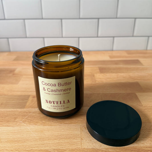 Cocoa Butter & Cashmere Amber Jar Candle