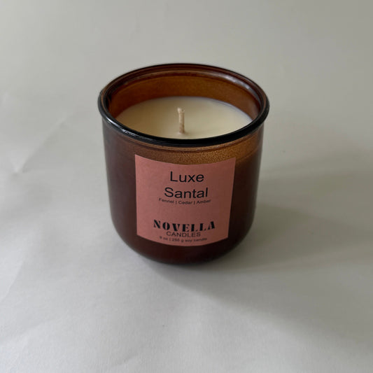 Luxe Santal Recycled Glass Candle