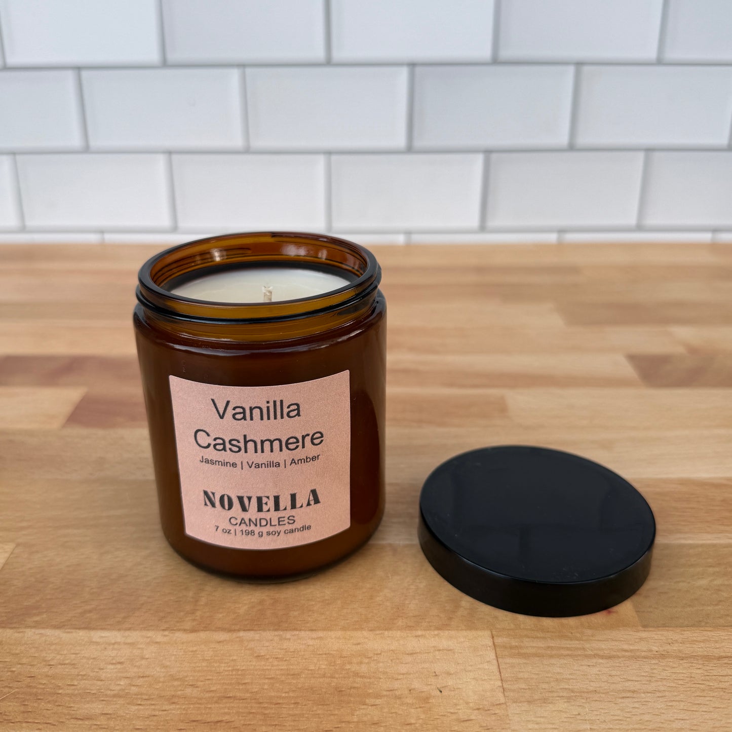 Vanilla Cashmere Amber Jar Candle
