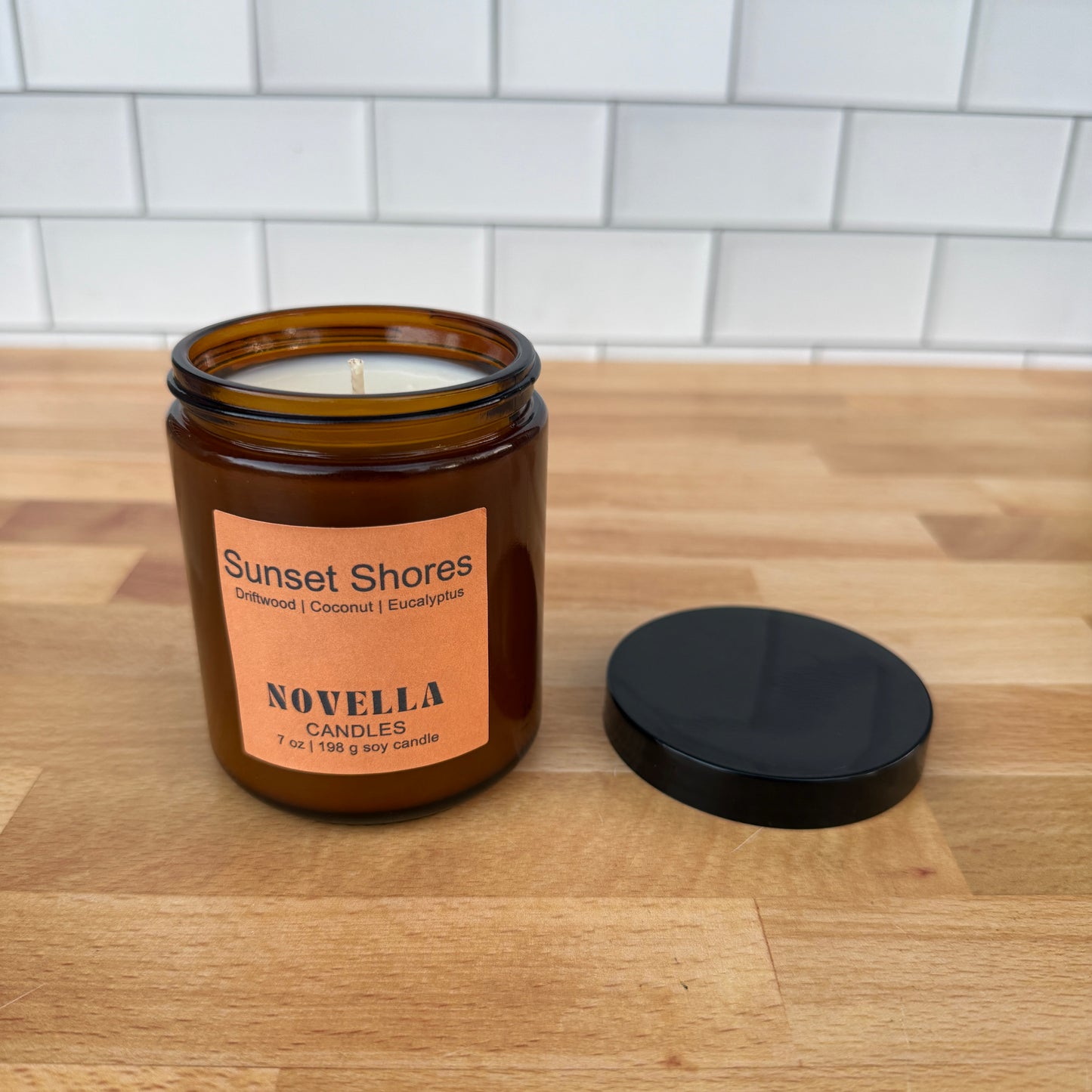 Sunset Shores Amber Jar Candle