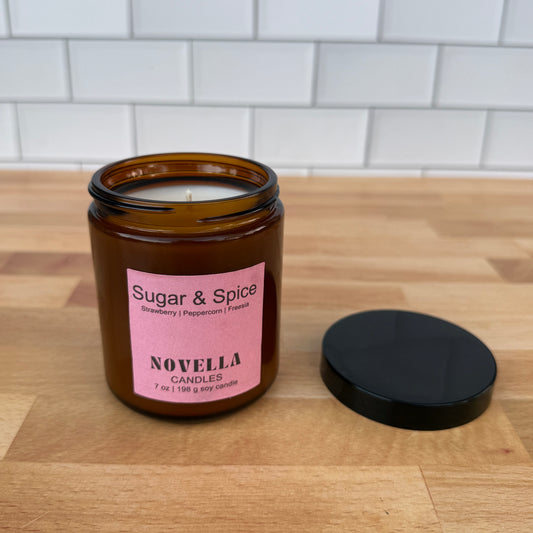 Sugar & Spice Amber Jar Candle