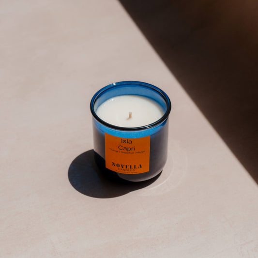 Isla Capri Recycled Glass Candle