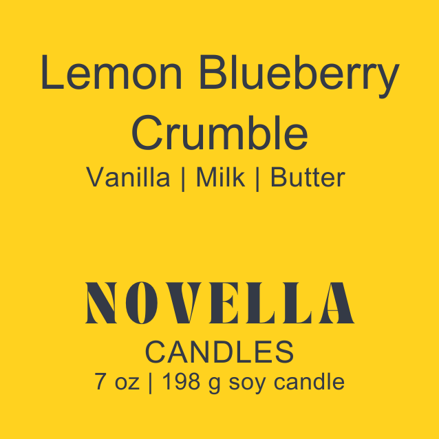 Lemon Blueberry Crumble Amber Jar Candle