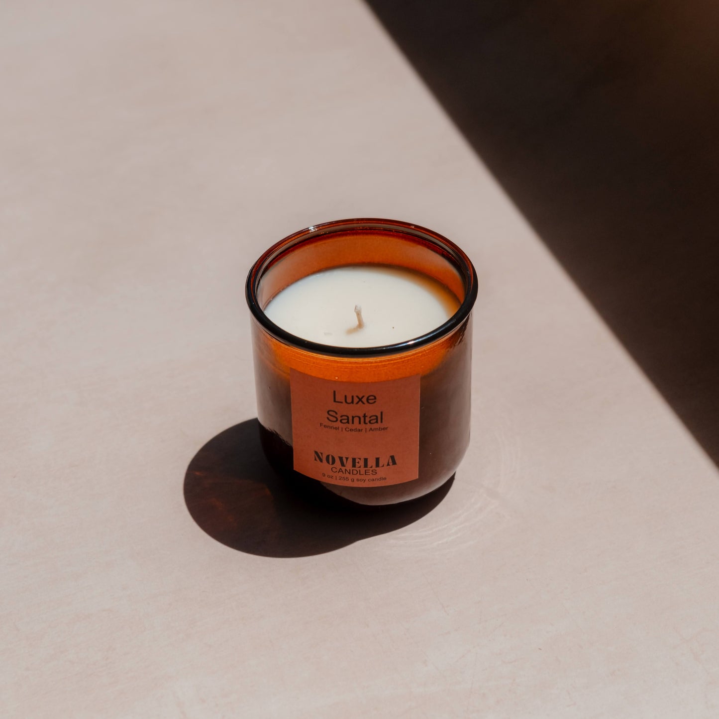 Luxe Santal Recycled Glass Candle
