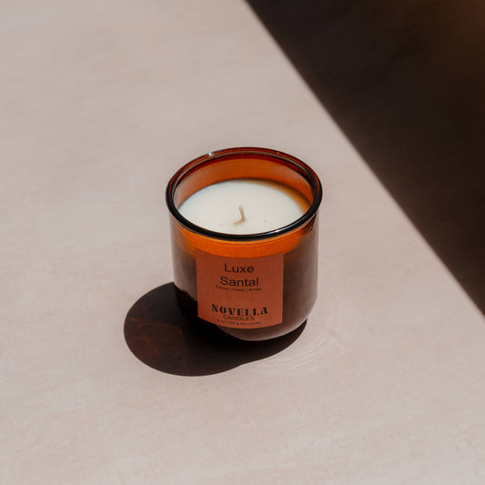 Luxe Santal Recycled Glass Candle
