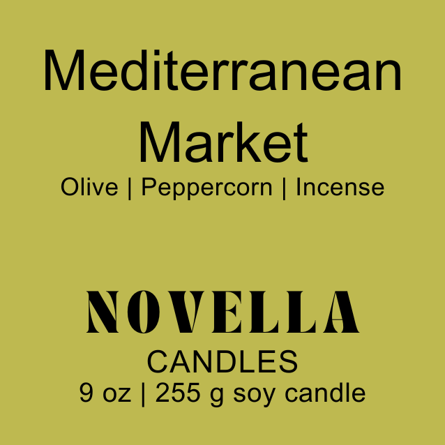 Mediterranean Market Recycled Glass Candle