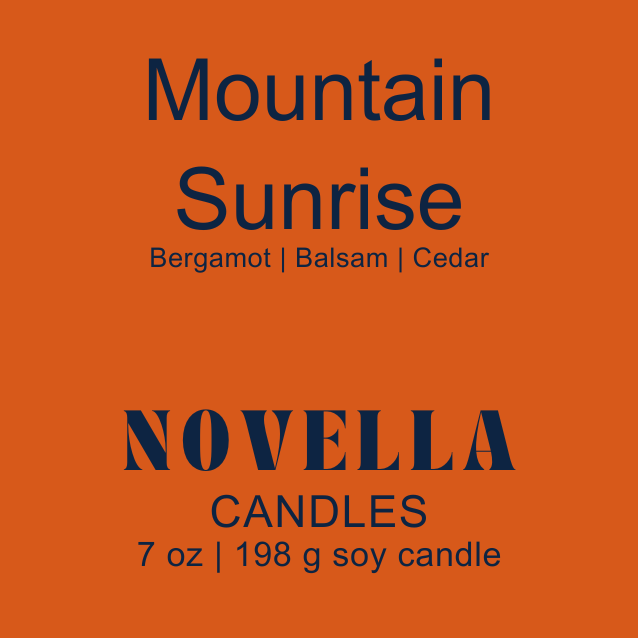 Mountain Sunrise Amber Jar Candle